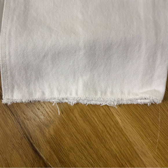 GRLFRND Jeans The Harlow High Rise Bootcut Slit Hem white denim Size 27 / 4 - Picture 11 of 15